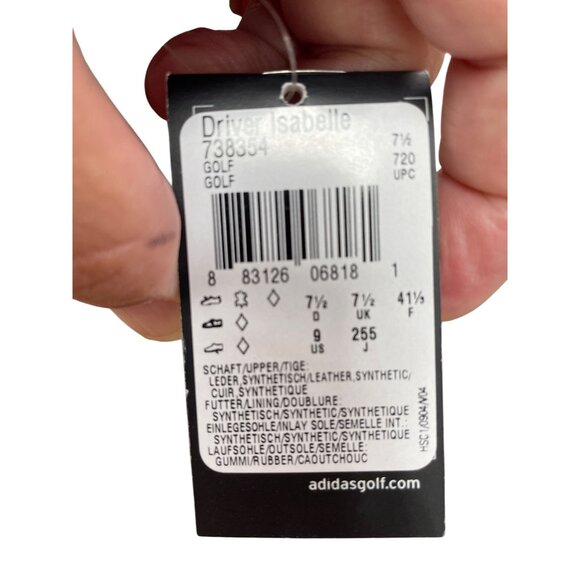 Adidas Driver Isabelle womans beige Leather golf sneakers Size 9 SKU 8791 - Picture 14 of 16